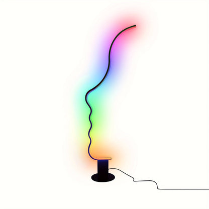 RGB Modern Face Floor Lamp – Color-Changing LED Standing Light with 56 Modes for Bedroom, Gaming Room, and Creative Home Décor