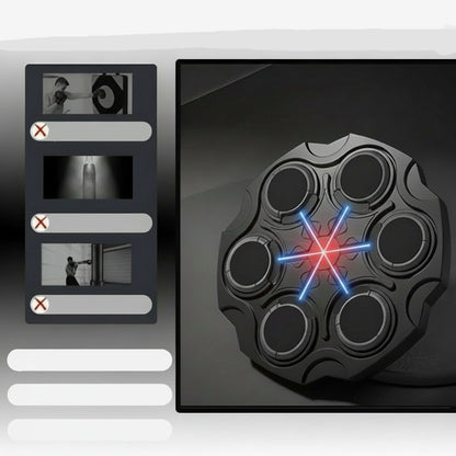 Interactive Musical Boxing Trainer – Wall-Mounted Electronic Boxing Machine with Gloves, Training Modes & Speed Programs