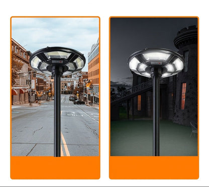 Motion-Sensing Solar UFO Street Lamp – Remote-Control Garden Light for Villas, Courtyards, Pathways & Modern Outdoor Illumination