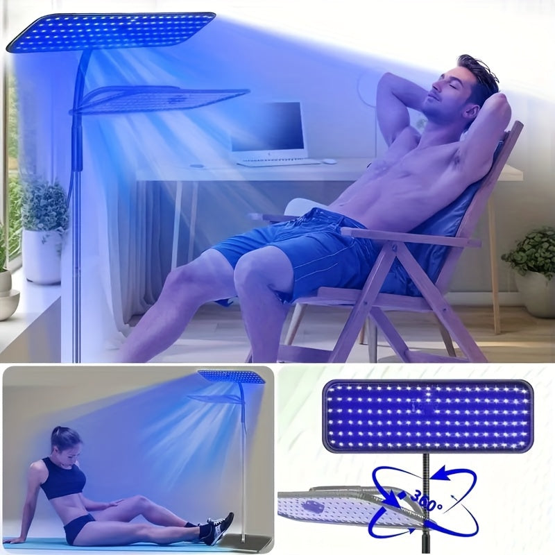 Home Tanning Lamp – Year-Round Natural Glow with Adjustable Timer, Portable Sunlight Therapy for Face and Body Tan at Home