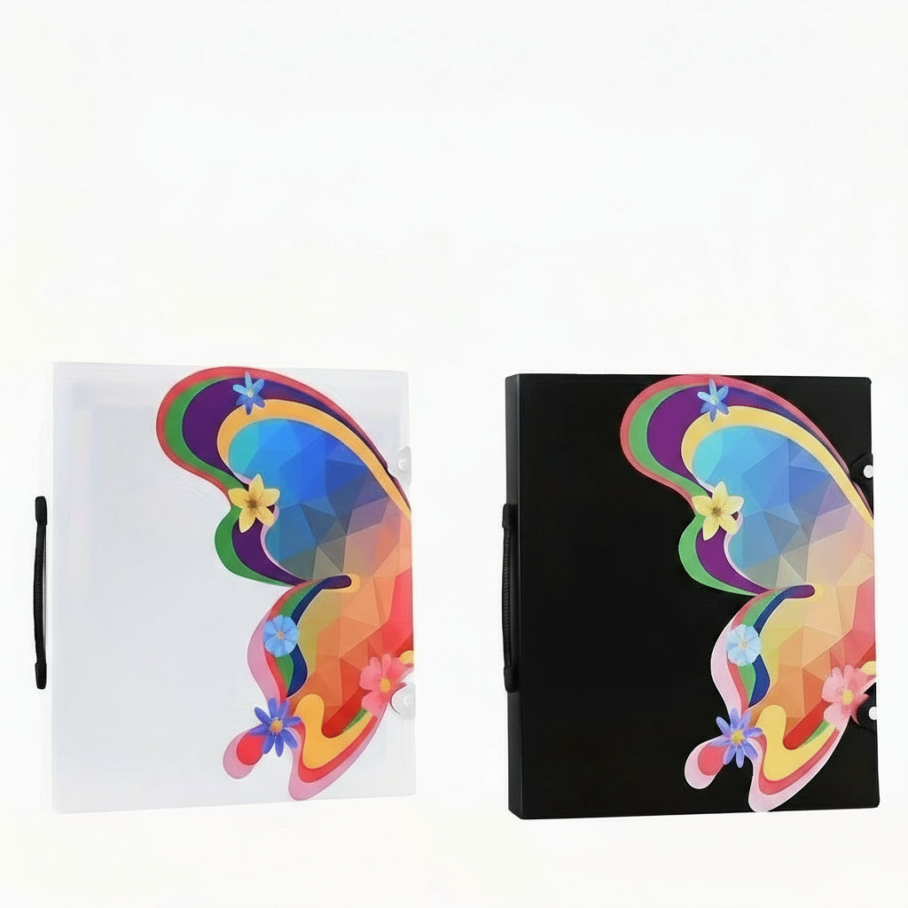 Diamond Painting Storage Portfolio Book – 40-Pocket Folder for Diamond Art Accessories (40.5 x 40.5 cm)