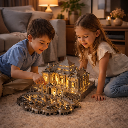 Metal Cathedral Puzzle – 3D St. Patrick’s Laser-Cut DIY Assembly Model Kit for Creative Gifts
