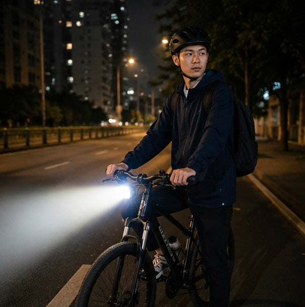 Rechargeable Bicycle Lights – Compact LED Front and Rear Bike Light Set for Night Riding and Outdoor Adventures