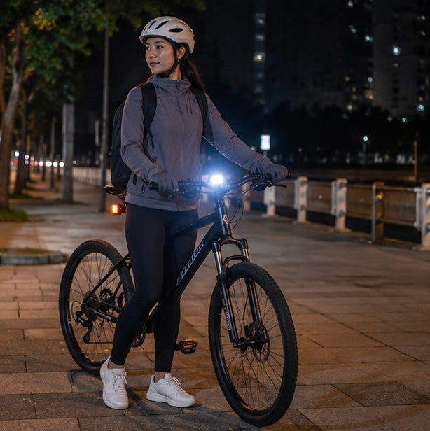 Rechargeable Bicycle Lights – Compact LED Front and Rear Bike Light Set for Night Riding and Outdoor Adventures