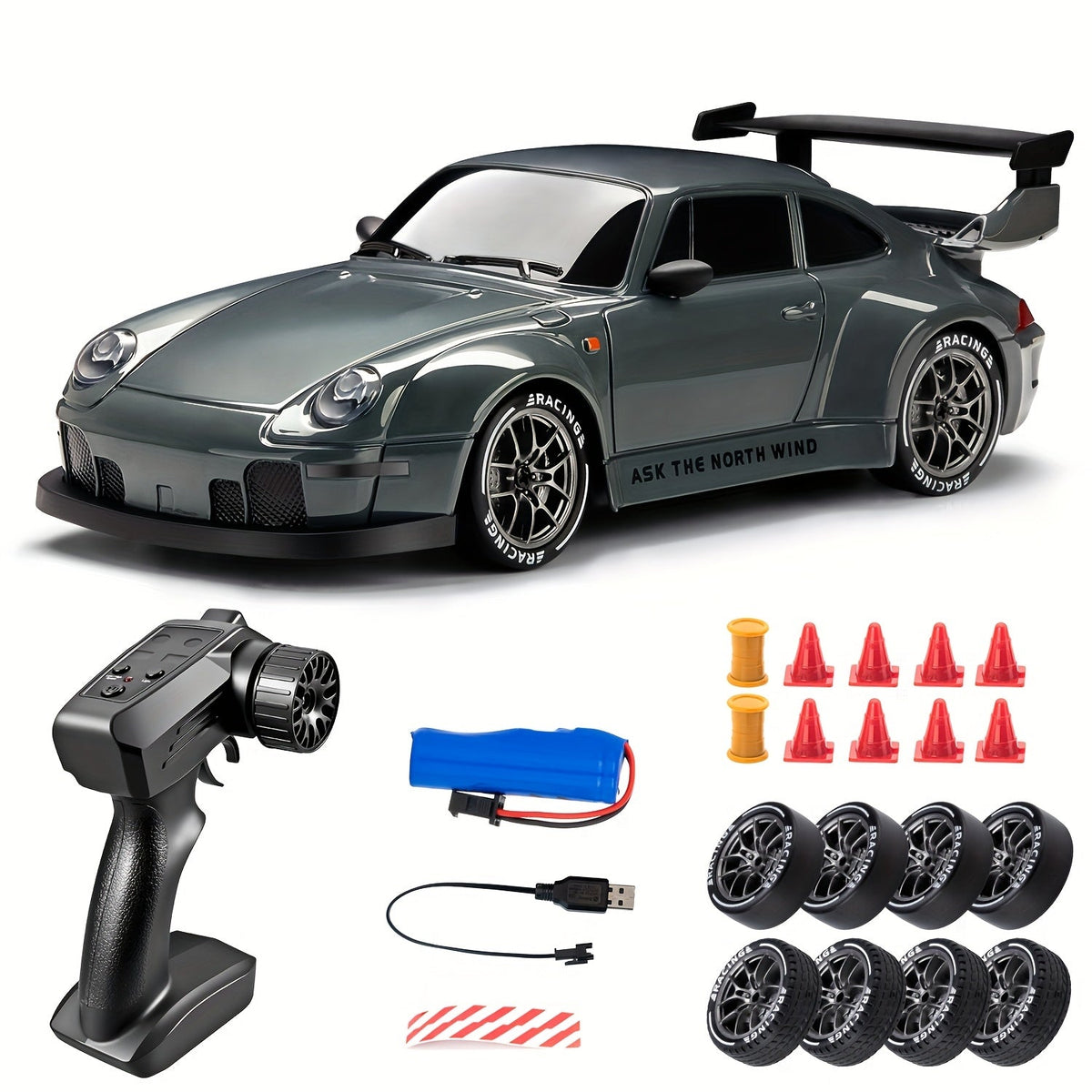 Drift King 4WD RC Car – High-Speed 2.4G Remote Control Half Proportional Throttle Car Toy for Winter Fun, Off-Road Racing & Drift Adventures