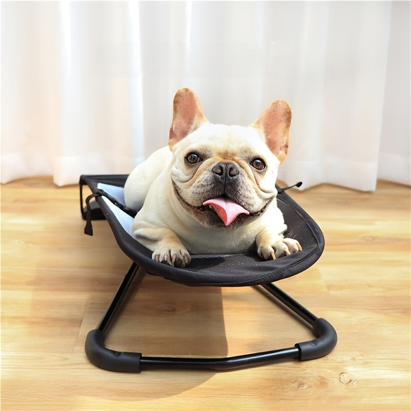 Foldable Pet Rocking Chair with Spring – Cozy Sunbathing Sofa Chair for Cats and Dogs, Lightweight, Easy Assembly, and Perfect Relaxation Spot