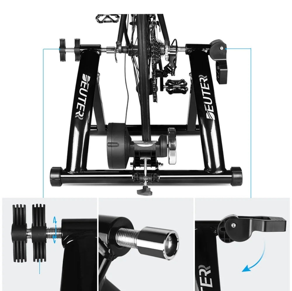 Indoor Magnetic Resistance Cycling Trainer – 6-Speed Bicycle Roller for Home Training & Fitness Workouts