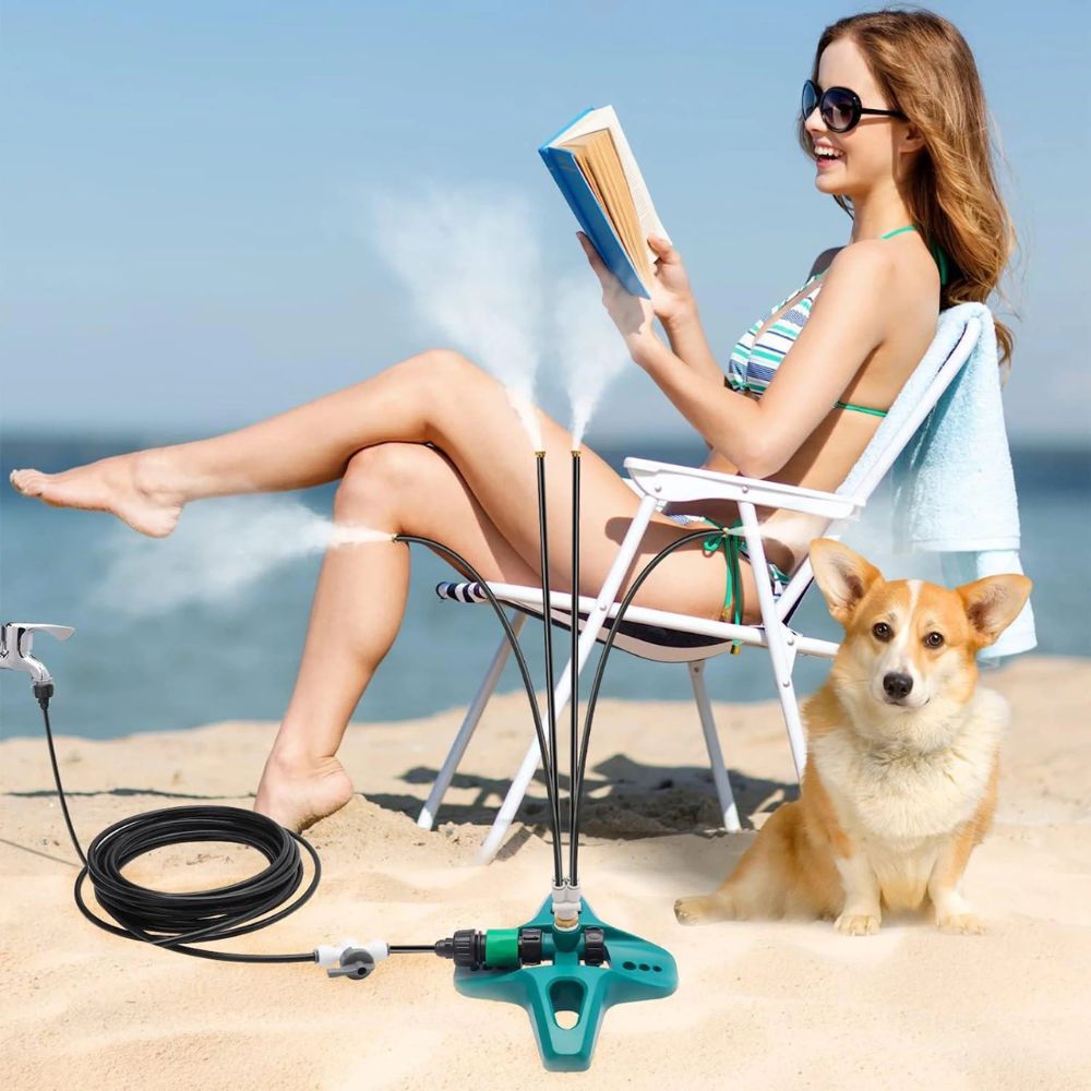 Freestanding Outdoor Home Patio Cooling Misting System