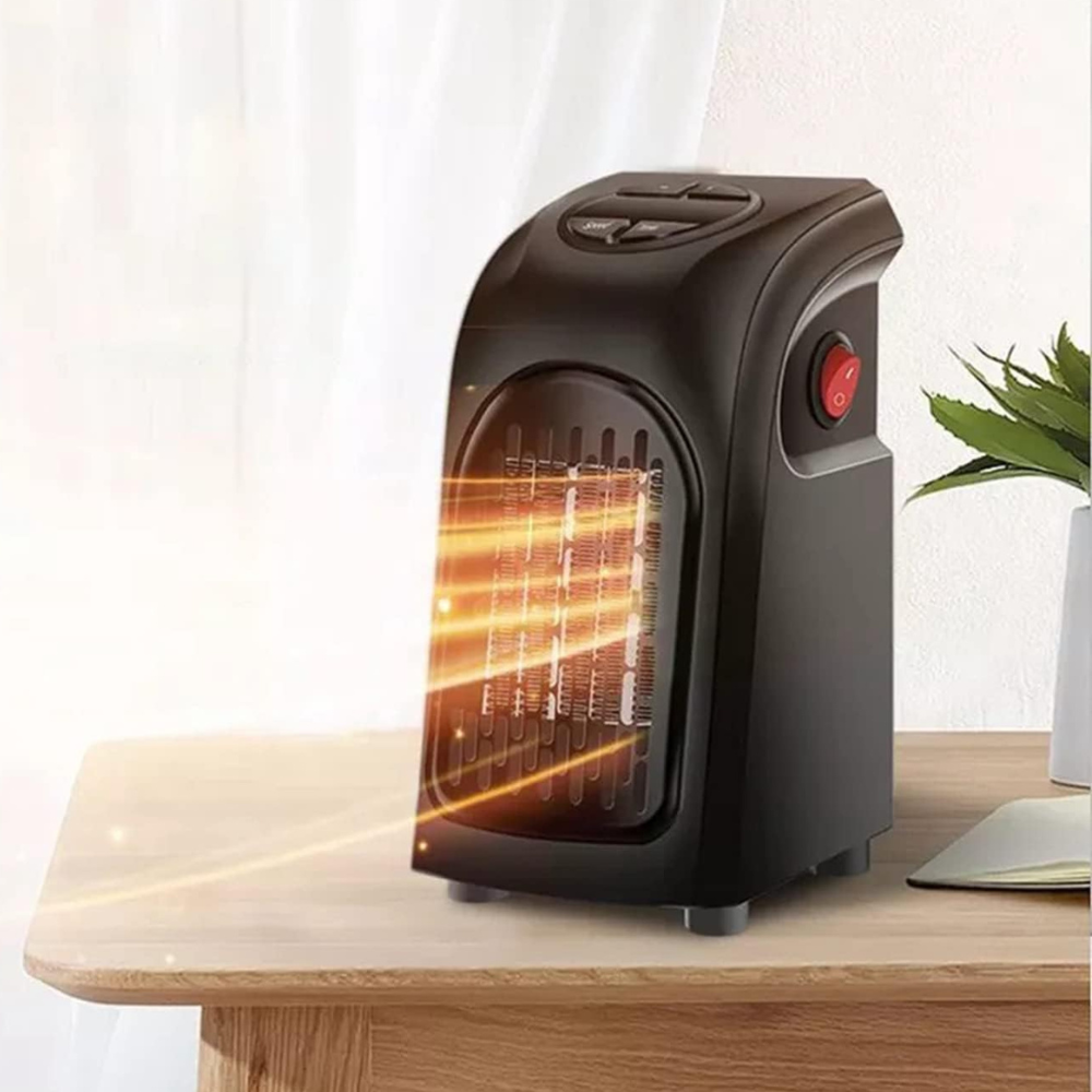 Portable Plug-In Electric Fan Heater with Thermostat