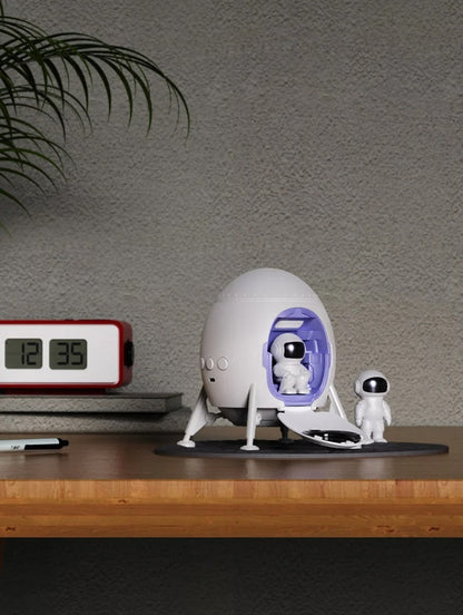 Smart Astronaut Galaxy Projector with LED Lamp – Starry Night Light with NASA Stories & Timer