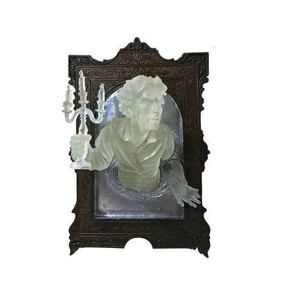 Gothic Devil Hand Wall Decor - Resin Spooky Sculpture Frame with Luminous Effect, Halloween Home Decoration Prop