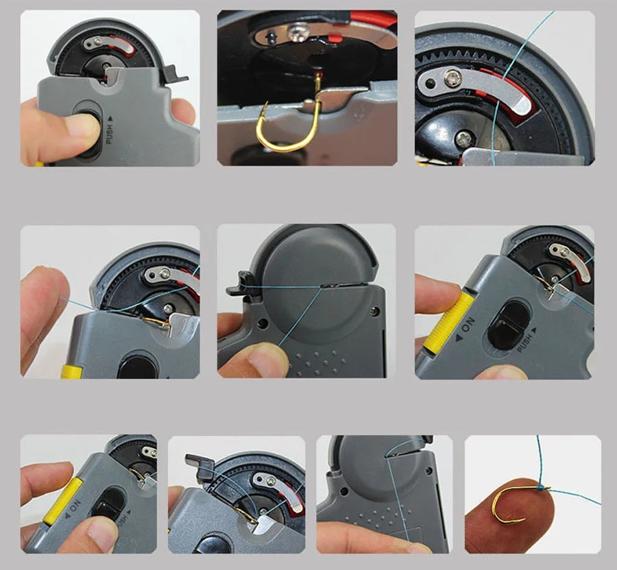 Automatic Electric Fishing Hook Tier Machine – Fast Line Tying Device for Hooks, Smart Fishing Accessory for Anglers