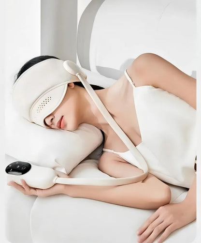 Air Pressure Head Massager with Heat – 6 Airbags and 360° Eye Massage for Deep Relaxation, Stress Relief, and Better Sleep Quality