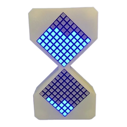 Cyber LED Digital Hourglass Timer – Gravity Sensing Electronic Sand Clock with 1–30 Minute Timer, Futuristic Desk Decoration and Smart Home Gadget