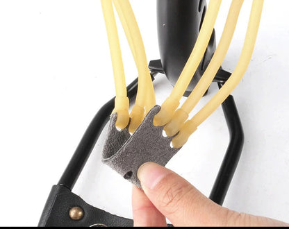 Professional Hunting Slingshot – High Strength Steel, Folding Wrist Support, and Rubber Band Catapult for Precision Shooting