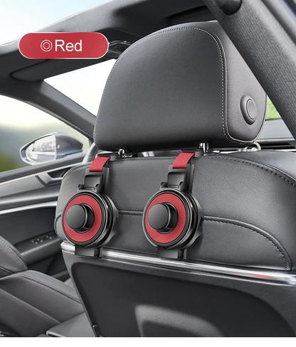 Car Seat Headrest Hook & Cup Holder – Multi-Functional Backseat Organizer for Bags & Drinks