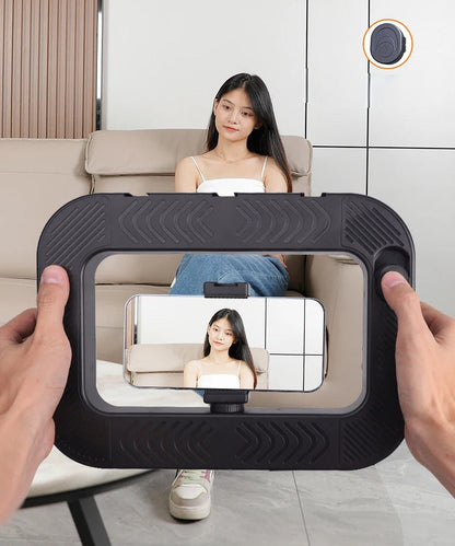 Smartphone Video Rig Stabilizer – Handheld Filmmaking Setup with Ring Light for TikTok, YouTube, Vlogging & Live Recording