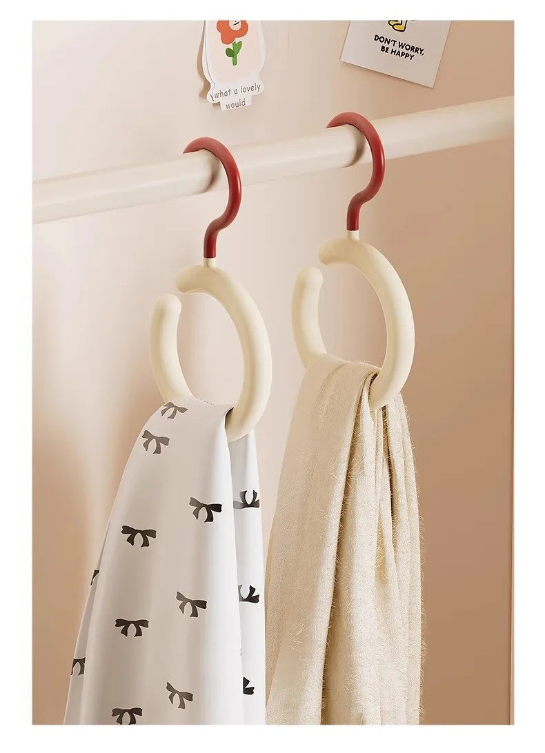 Rotating Hook Multifunctional No-Drill Hanger – Space-Saving Organizer for Scarves, Hats, Bags, and Accessories