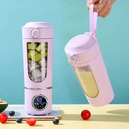 Portable Juice Maker Blender – 700ml Durable Steel Blade 2-in-1 Smoothie & Shake Maker Bottle for On-the-Go Nutrition
