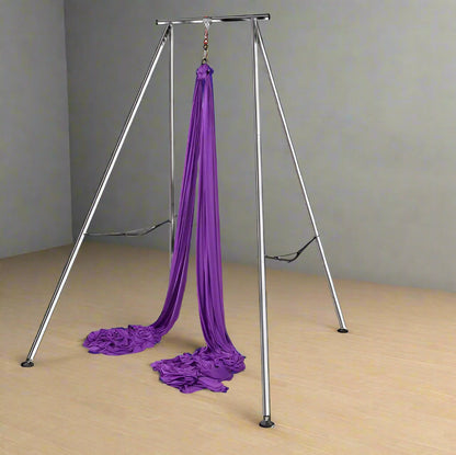 Aerial Yoga Frame & Hammock – 9.67ft Height Yoga Swing with 13.1 Yards Hammock, Supports 551 Lbs, Ideal for Indoor or Outdoor