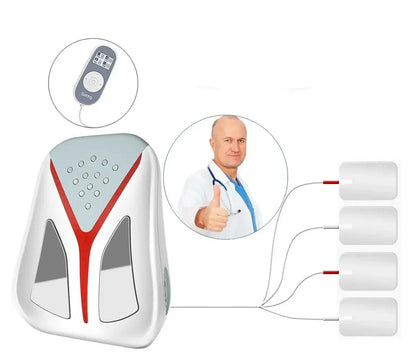 Infrared Heating EMS Back Massager – Hot Compress Waist Belt with TENS Therapy for Pain Relief, Lumbar Comfort, and Relaxation