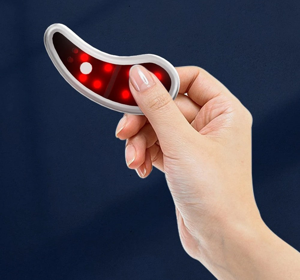 LED Red Light Eye Therapy Device – EMS Microcurrent Eye Massager Reduces Wrinkles, Relieves Eye Fatigue, and Brightens Under-Eye Area