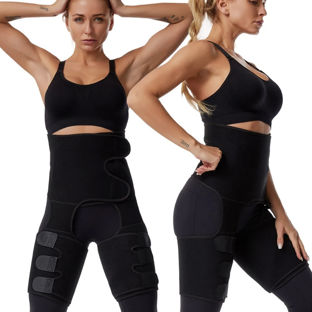 Neoprene Thigh Trimmer and Slimming Belt – Sweat Shapewear for Women to Burn Fat, Sculpt Legs, and Enhance Waistline Definition