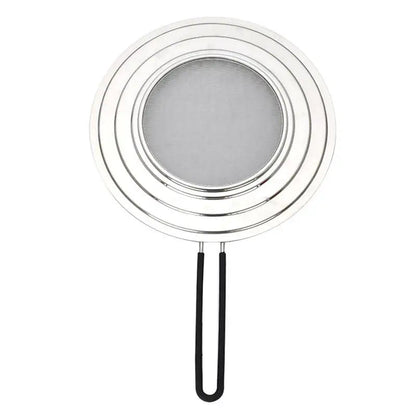Heat-Resistant Silicone Splatter Screen – Oil Splash Guard with Handle for Clean, Safe, and Mess-Free Cooking