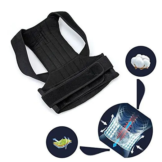 Adjustable Posture Corrector Corset - Back Straightener with Lumbar Support for Scoliosis & Pain Relief in Daily Use