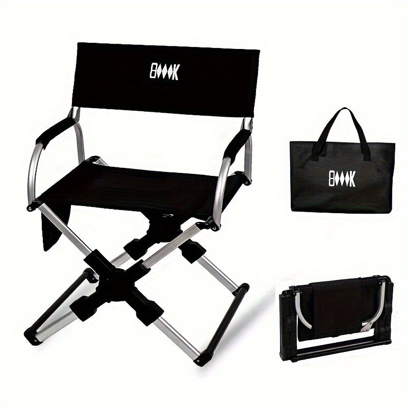Aluminum Folding Chair – Lightweight Yet Strong Seat with Backrest for Outdoor Fishing, Travel, and Compact Storage