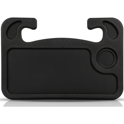 Universal 2-in-1 Car Steering Wheel Tray – Multi-Purpose Vehicle Organizer with Laptop Holder, Pen Slot & Built-In Drink Coaster for Travel and Work