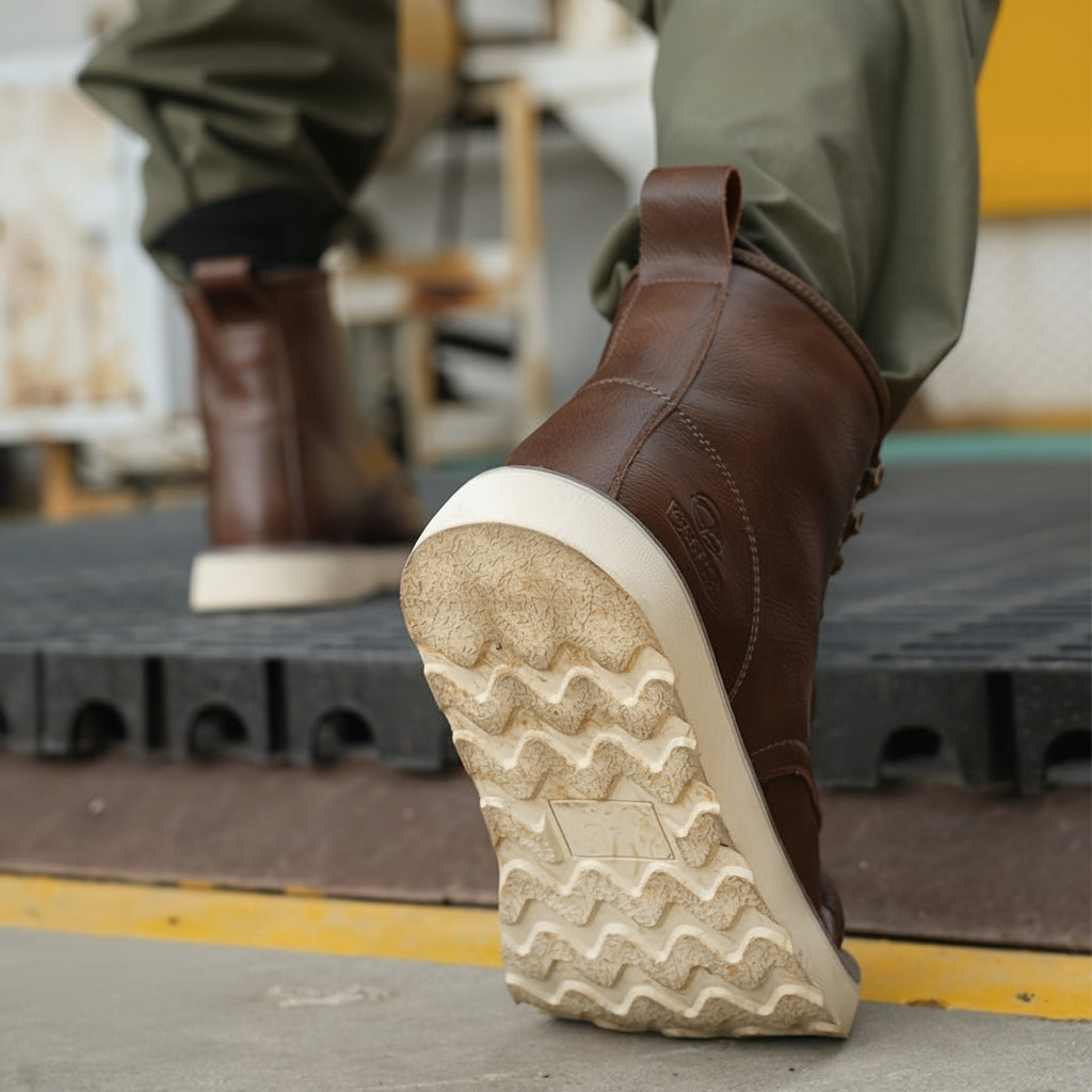 Men’s Classic High-Top Work Boots – Anti-Smash & Anti-Pierce Safety Shoes with Retro Outdoor Design