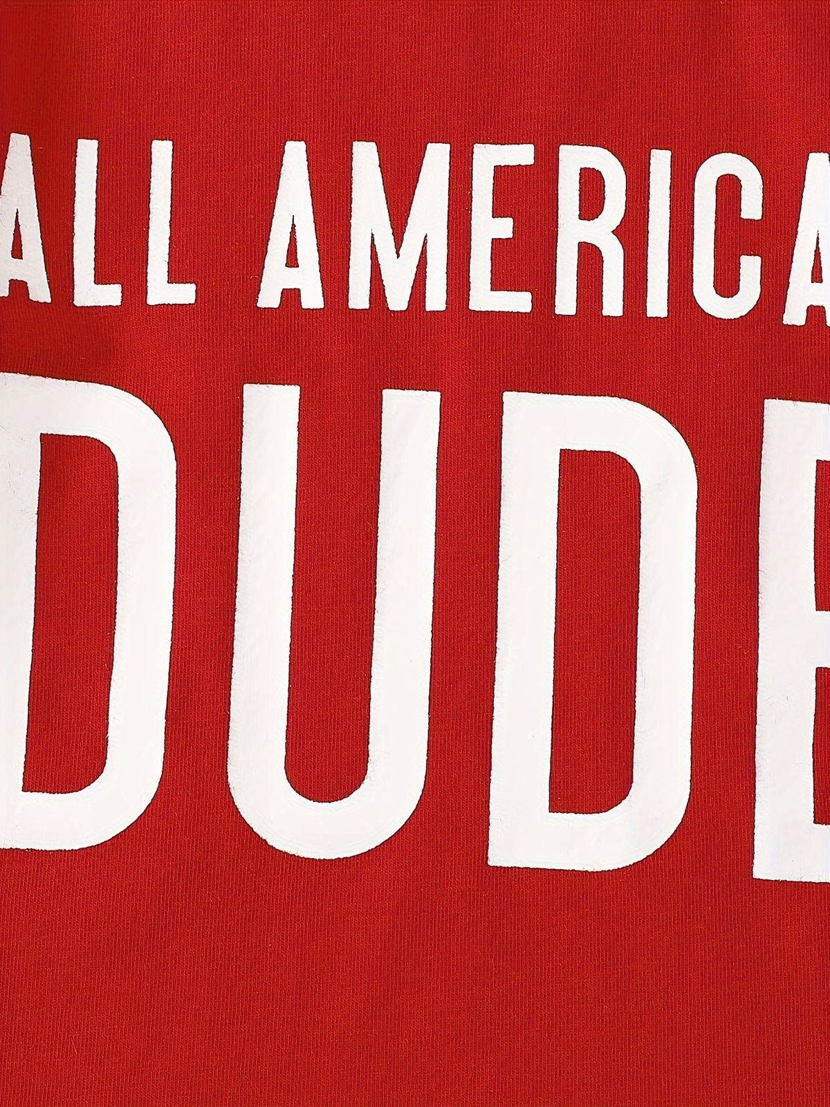 All-American Dude Baby Boys’ 2-Piece 4th of July Set – Red Patriotic T-Shirt & Stars-and-Stripes Shorts for Summer Independence Celebrations