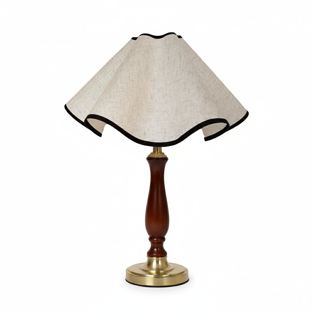 Petal Lampshade Table Light Cover – Elegant Bedside Lamp Shade for Cafe, Dorm, or Apartment Decor, 14.96-Inch Durable Fabric Design