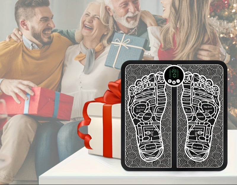 EMS Foot Massager with Remote Control – 12 Modes, 19 Intensity Levels for Muscle Relaxation, Improved Circulation, and All-Day Comfort at Home