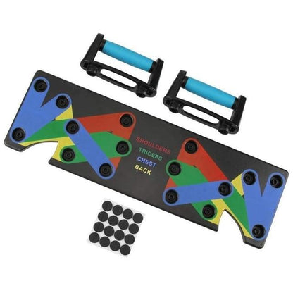 Push Up Rack Board - 9 In 1 Workout Instrument for Sculpted Upper Body
