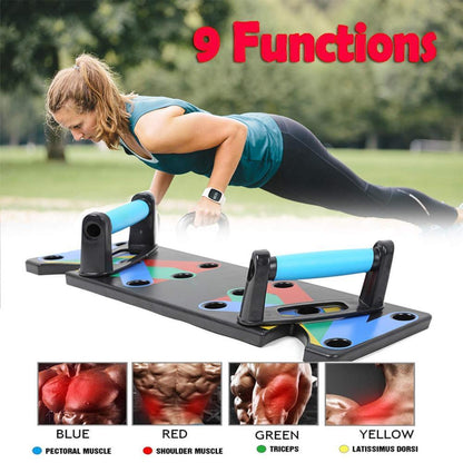 Push Up Rack Board - 9 In 1 Workout Instrument for Sculpted Upper Body