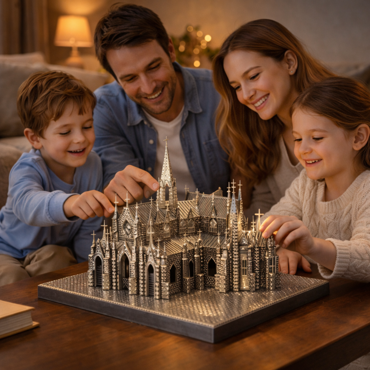 Metal Cathedral Puzzle – 3D St. Patrick’s Laser-Cut DIY Assembly Model Kit for Creative Gifts