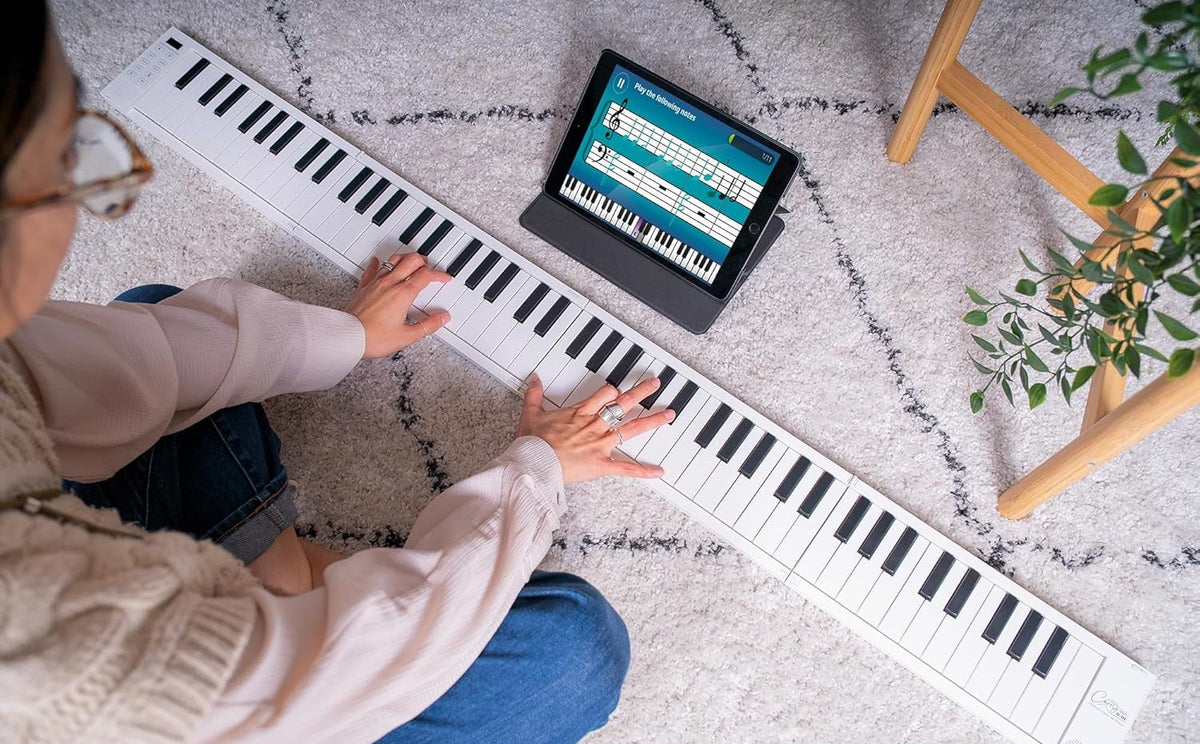 Portable Foldable Electronic Keyboard – 49 Keys Roll-Up Piano for Beginners & Professional Practice