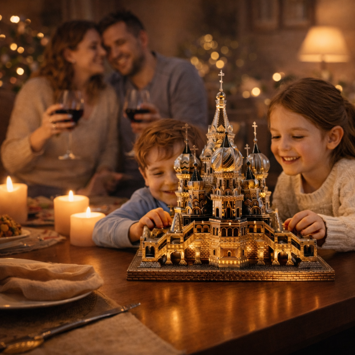 Metal Cathedral Puzzle – 3D St. Patrick’s Laser-Cut DIY Assembly Model Kit for Creative Gifts