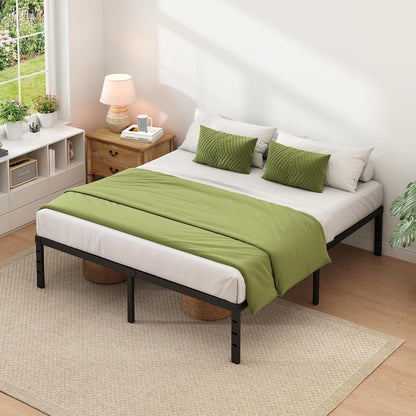 Metal Bed Frame,Queen Size Bed Frame with Storage Space