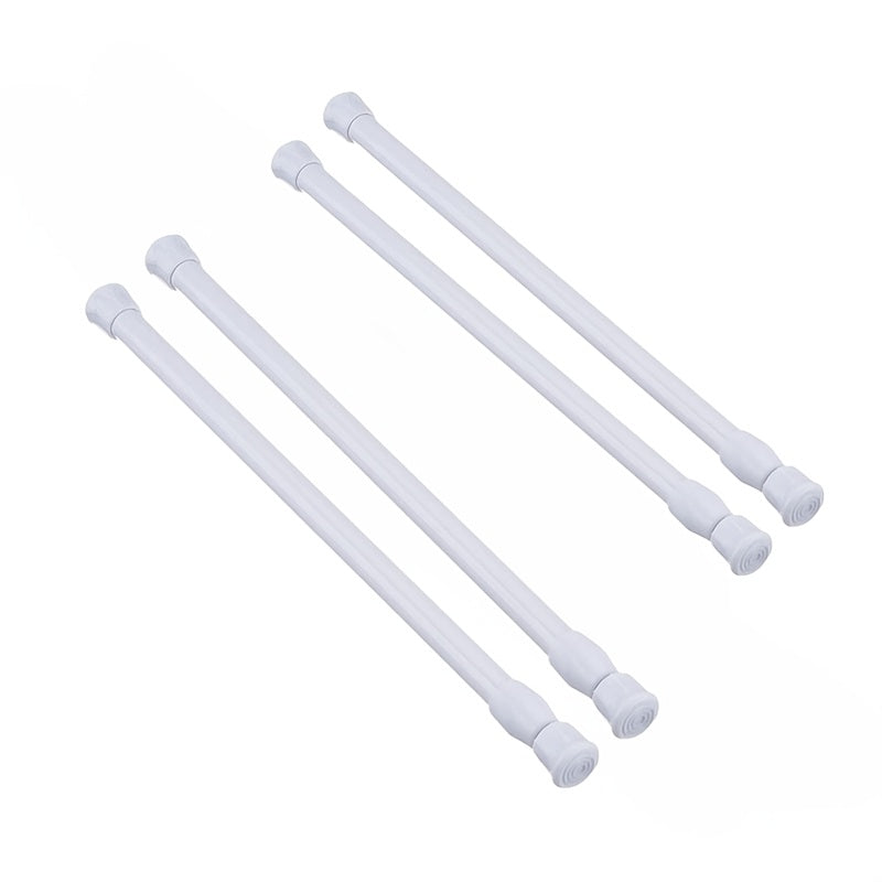 Adjustable RV Refrigerator Tension Poles – 4-Set Anti-Slip, Extendable 15.8-27.6 Inches, Keeps Shelves Organized During Camping, Travel, and Kitchen Storage