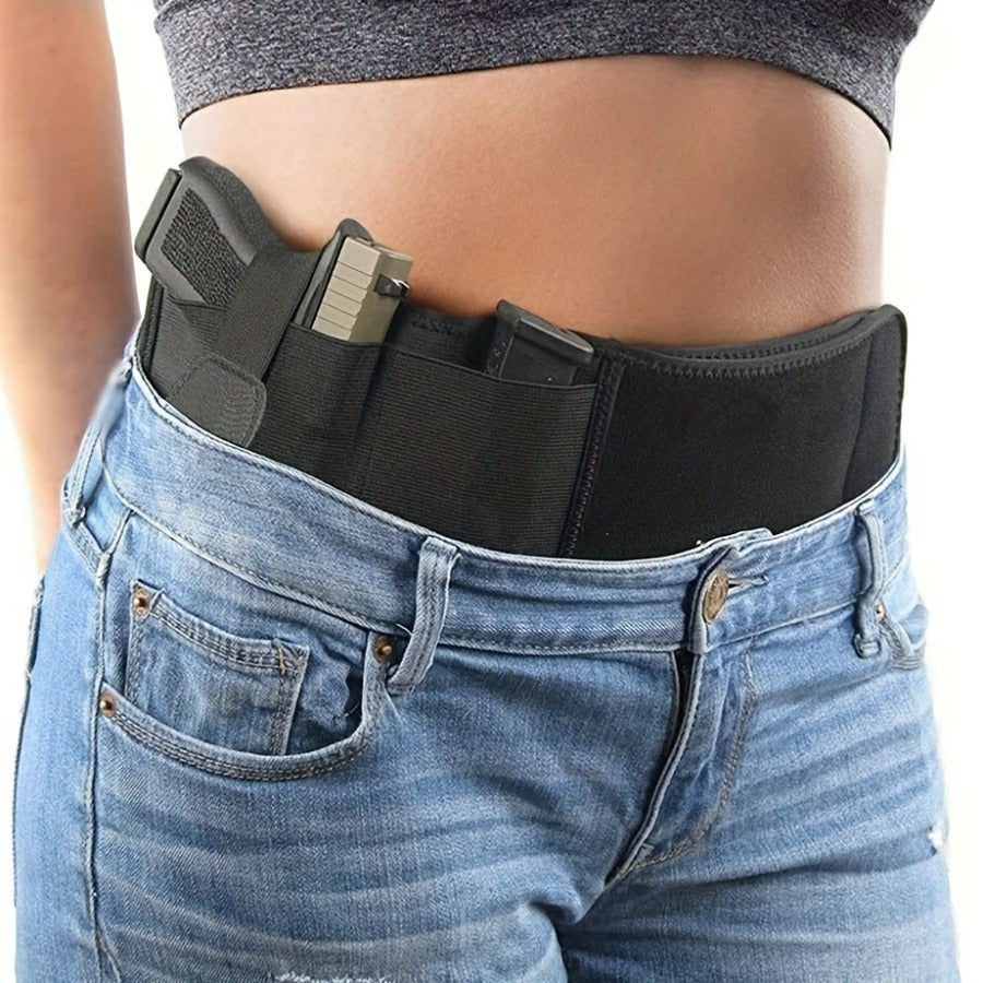 Adjustable Belly Pocket Holster – Concealed Carry Waist Holster for LCP, M&P Shield, Sig Sauer, Beretta & 1911 Pistols