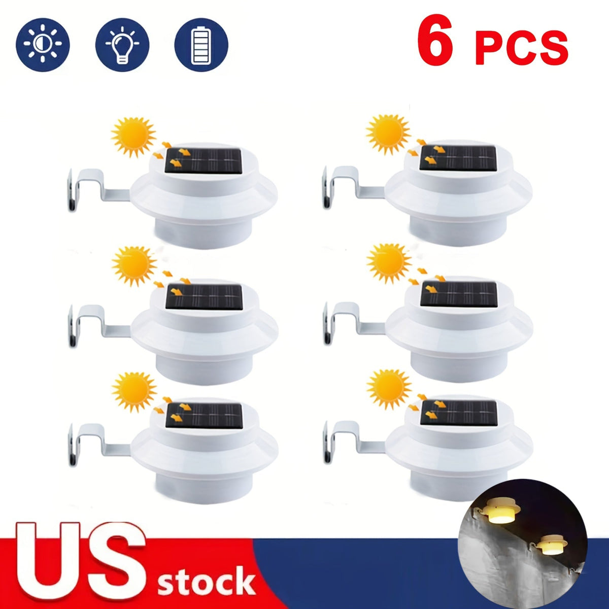 Outdoor Stair & Pathway Solar LED Deck Lights – 16pcs Lighting System with Auto On/Off, 12-Hour Runtime, Warm White Glow & Easy Installation for Homes, Hotels, Malls & Commercial Spaces