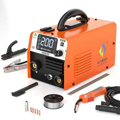 Multi-Process Welder – 3-in-1 MIG/TIG/Stick ARC Welding Machine with Dual Voltage 200A Output for Steel & Iron