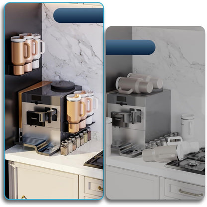 Magnetic Refrigerator Organizer Rack – Sleek Side-Mounted Kitchen Storage Solution for Spices, Utensils, and Everyday Essentials