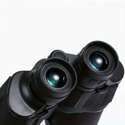 HD Black FMC Binoculars – 10x50 Double-Barrel Design with Anti-Slip Grip for Birdwatching, Hiking & Travel Adventures
