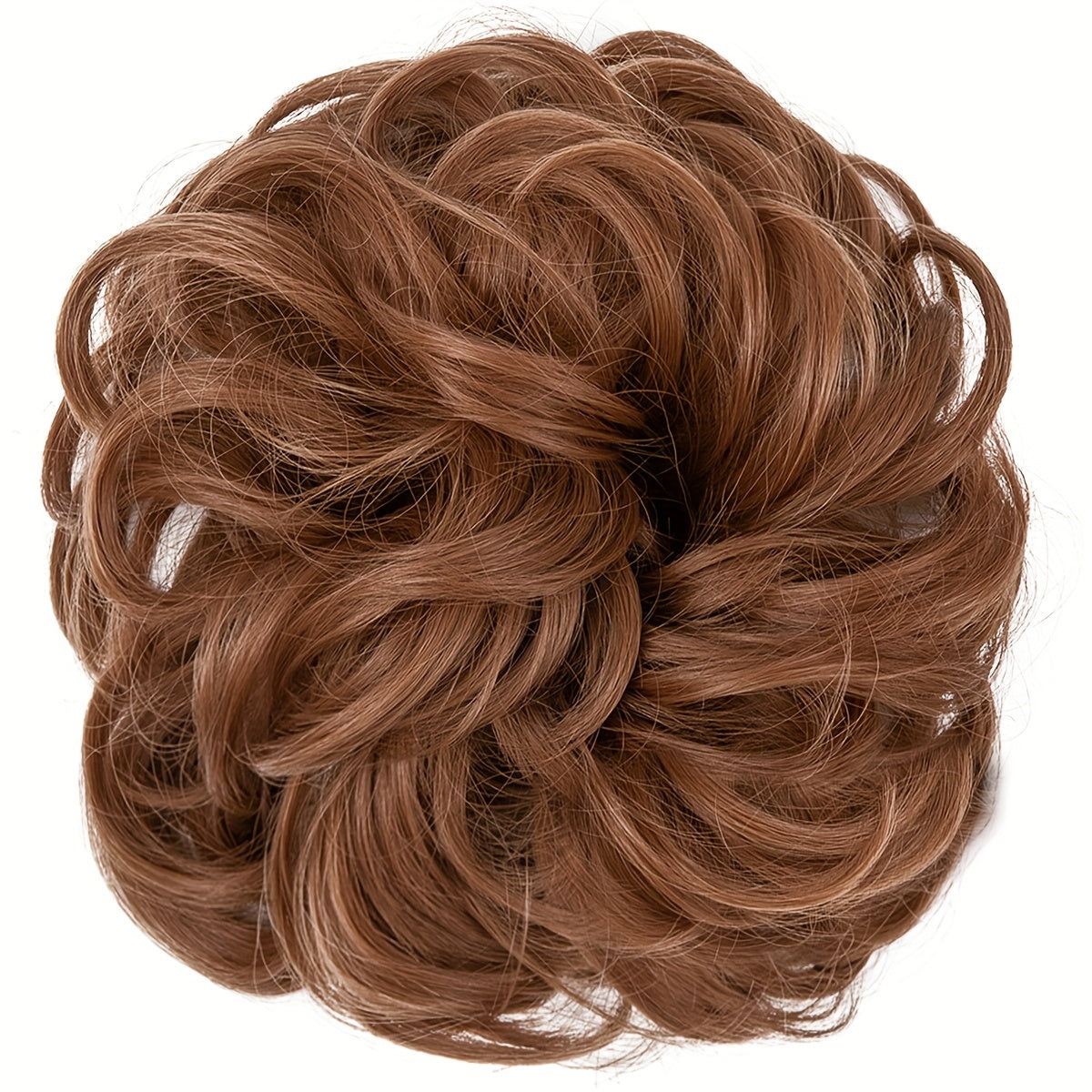 Messy Curly Hair Bun Extension – Voluminous Synthetic Elastic Chignon Scrunchie for Effortless Updo, Instant Volume & Natural-Looking Glam Hairpiece for Women