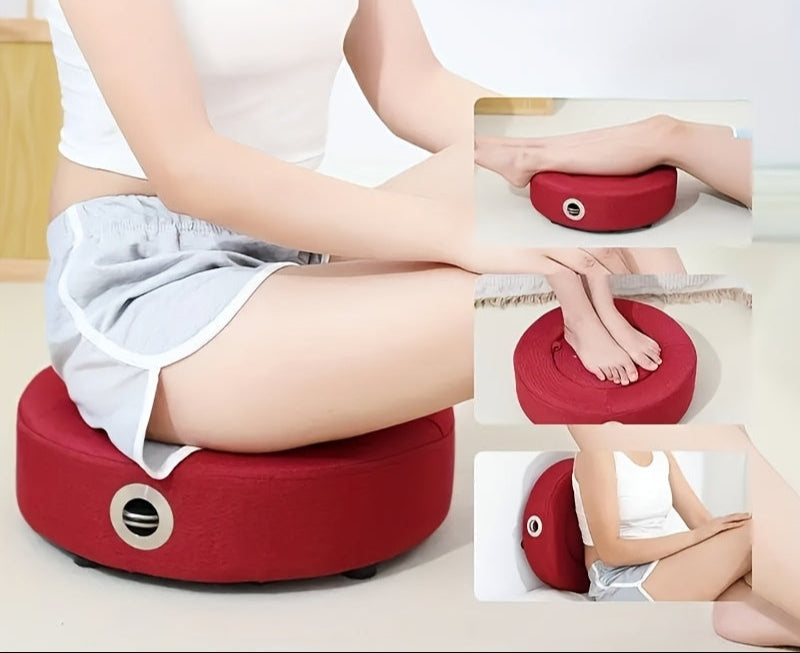 Portable Acupressure Seat Cushion – Non-Electric Personal Acupuncture Therapy Pad with Carry Handle, Improves Circulation and Relieves Muscle Tension