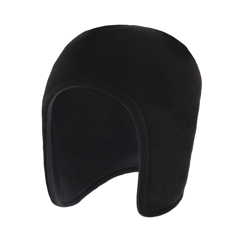 Fleece-Lined Cold-Proof Beanie Hat – Double-Layer Winter Warm Cap for Men & Women, Soft Polyester, Ideal Holiday Gift for Cold Weather